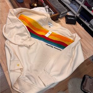 Celandine chasing sunset sweatshirt